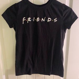 Kids FRIENDS show black t-shirt size 10-12